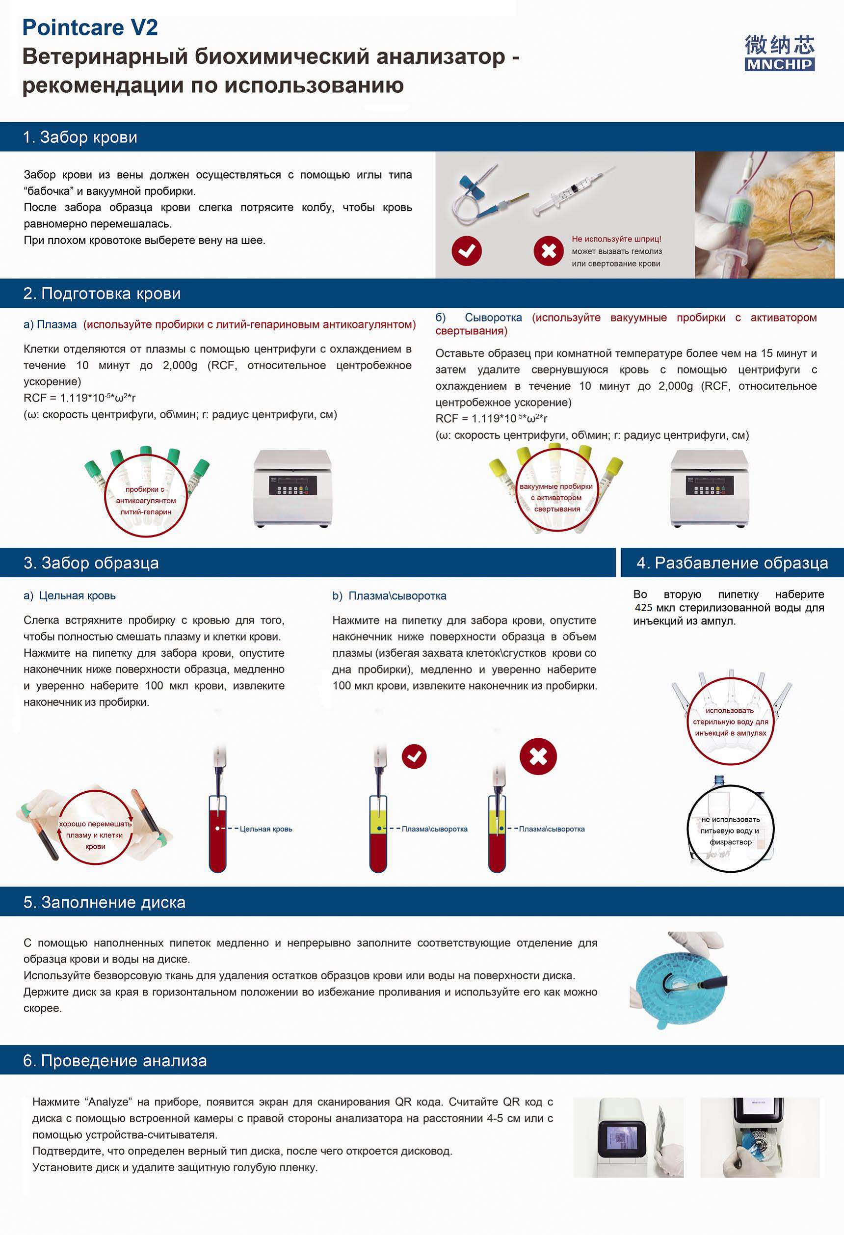 MNCHIP Pointcare V2 - биохимический экспресс-анализатор